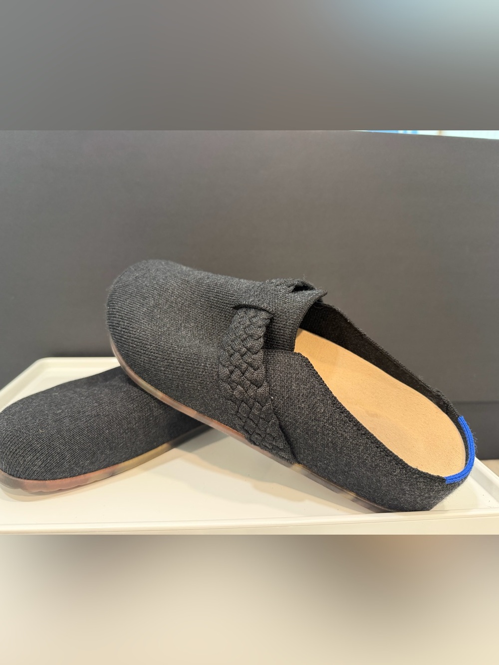 Rothy's The Braid Clog in Black - Size 7 excellent condition